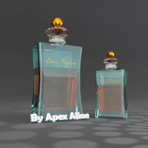 Perfume bottle 3D design