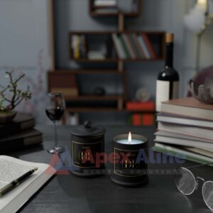 Office Desk 3D Candle